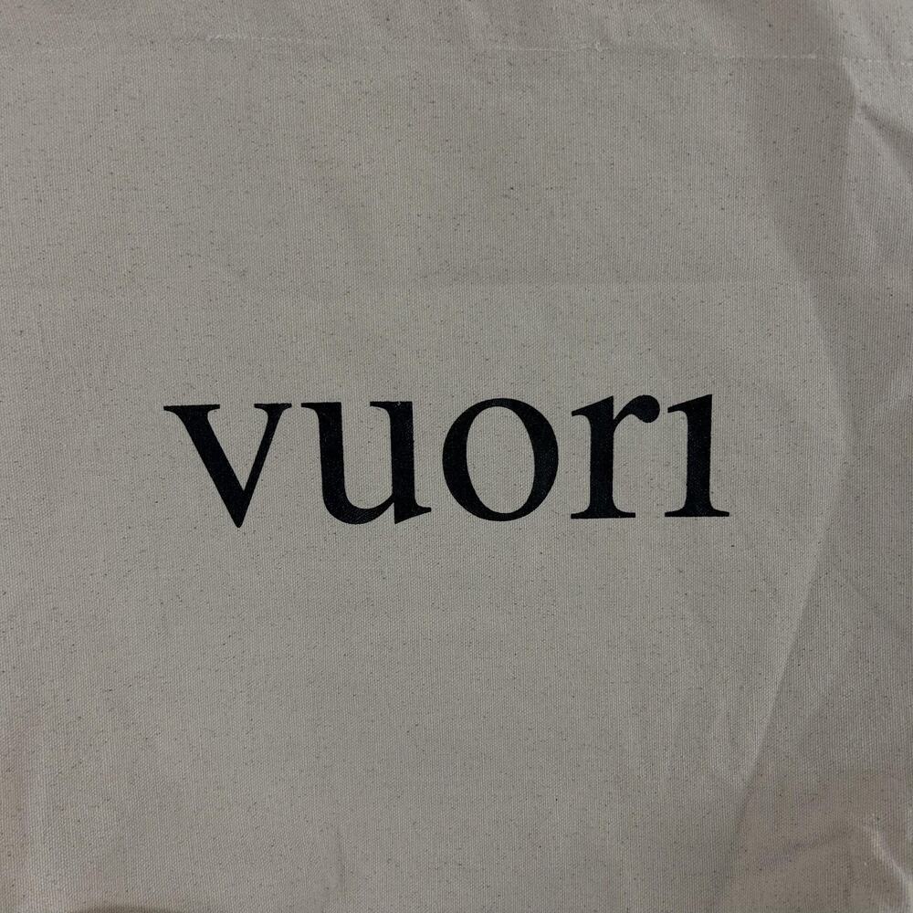 Vuori Tote Bag Large Beige Canvas Logo Shopper Gym Beach Travel Casual Athletic - Picture 2 of 9